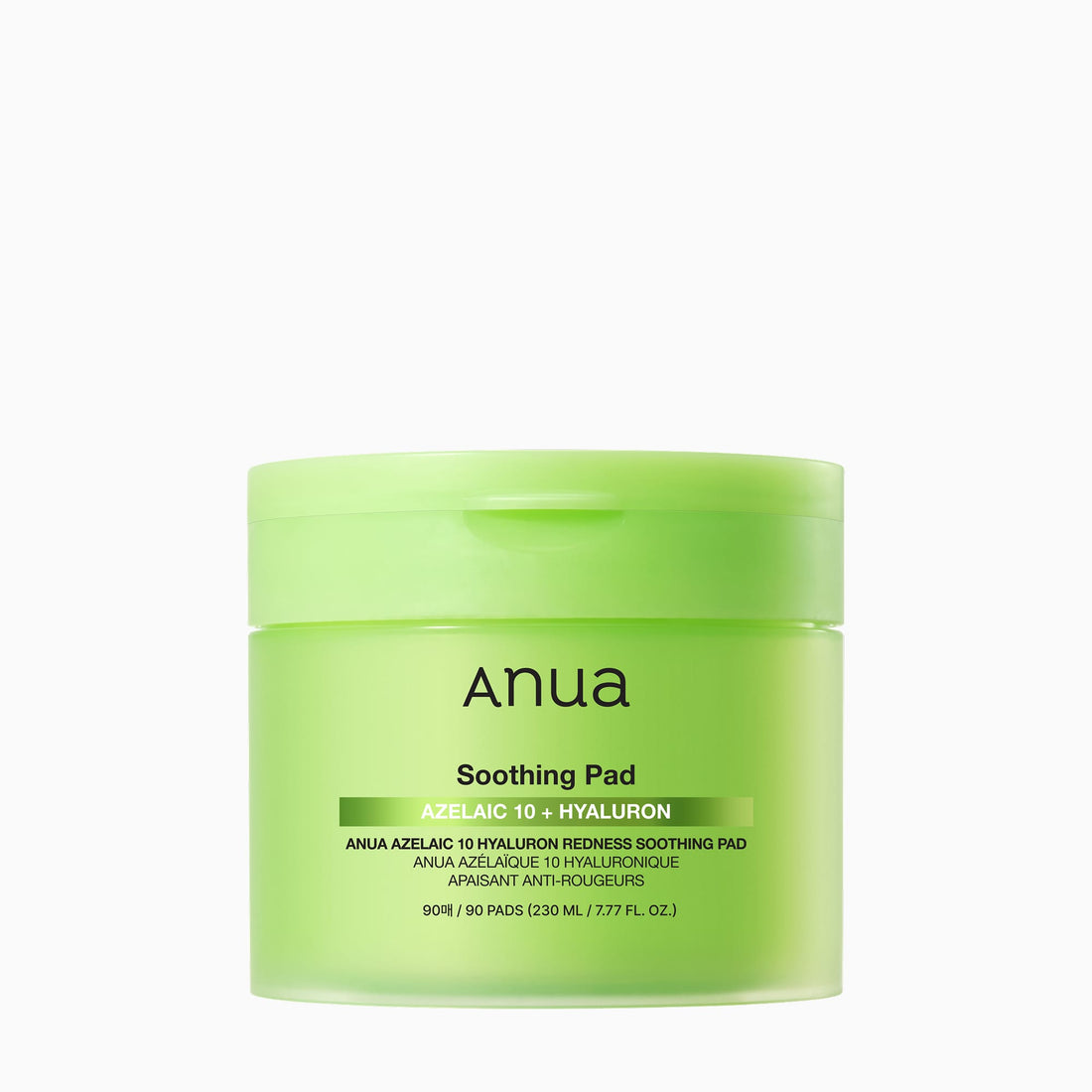 Anua Azelaic 10 Hyaluron Redness Soothing Pad 230ml 90ea - official ANUA product image 1