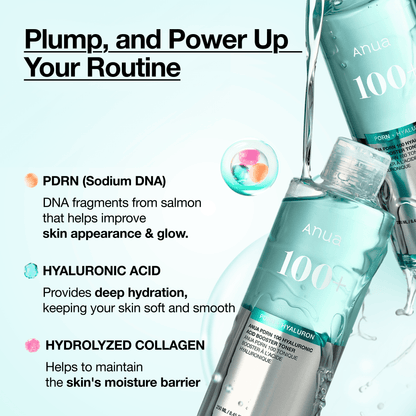 Anua PDRN 100 Hyaluronic Acid Booster Toner 250ml - official ANUA product image 5