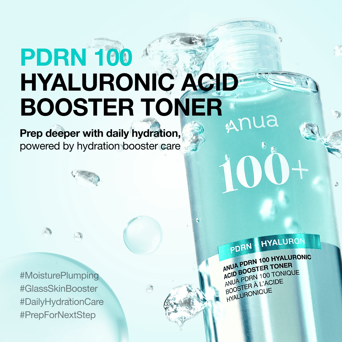 Anua PDRN 100 Hyaluronic Acid Booster Toner 250ml - official ANUA product image 2