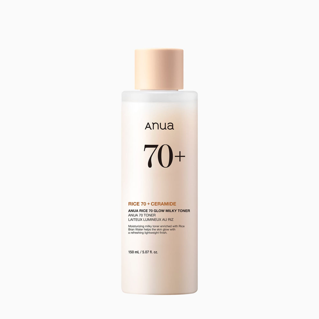 Anua RICE 70 GLOW MILKY TONER 250ml - official ANUA product image 1