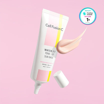 CellFusionC Water Fit Tone-Up Sun Base SPF 50+/ PA++++ 40ml — product detail image 3