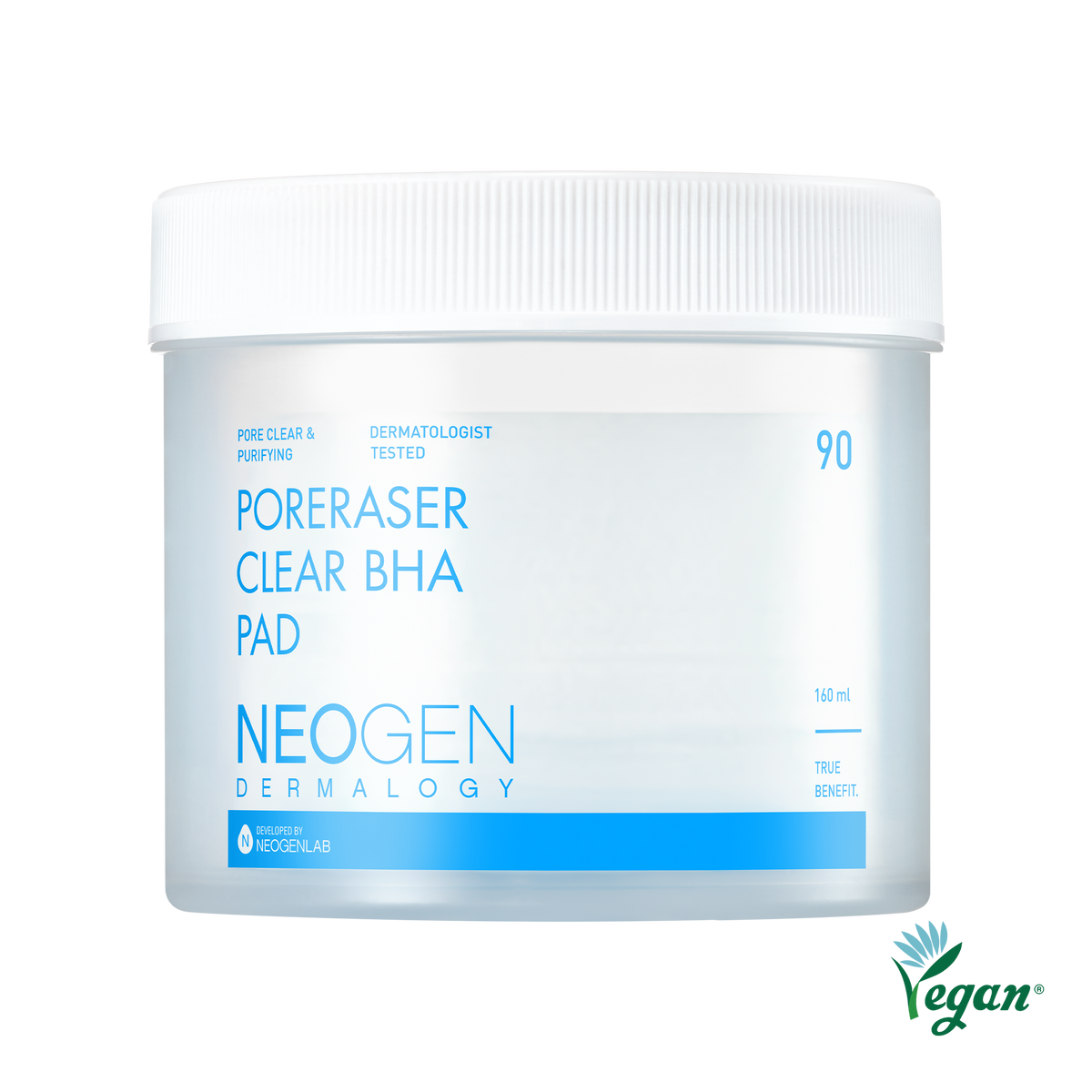 Neogen PoreRaser Clear BHA Pads 160ml (90 Pads) — Neogen official product image 8
