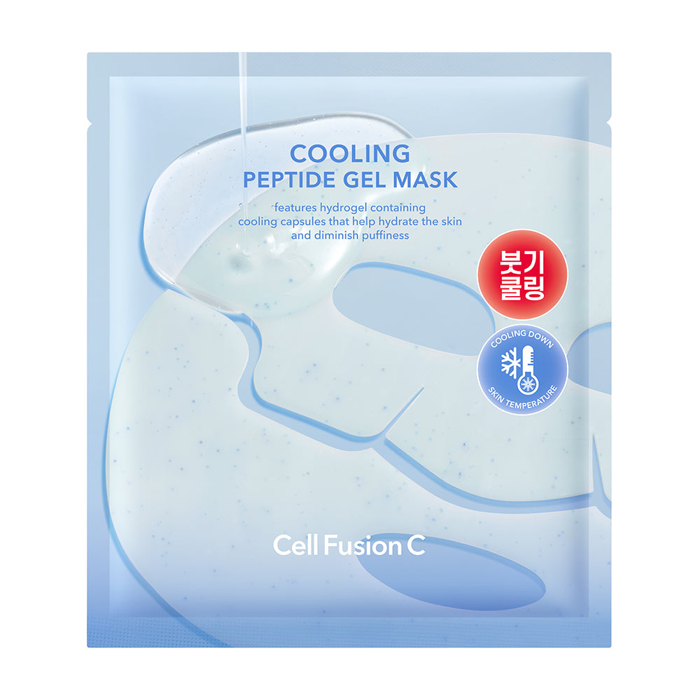 CellFusionC Cooling Peptide Gel Mask five-pack