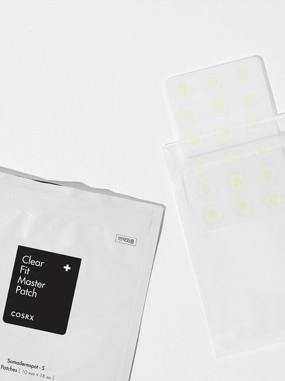 COSRX Clear Fit Master Patch and thin hydrocolloid patch sheet detail