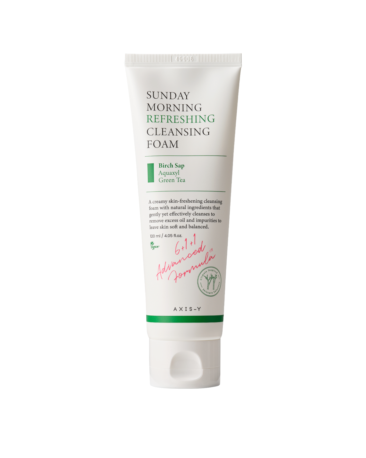 AXIS-Y Sunday Morning Refreshing Cleansing Foam 120ml product packaging