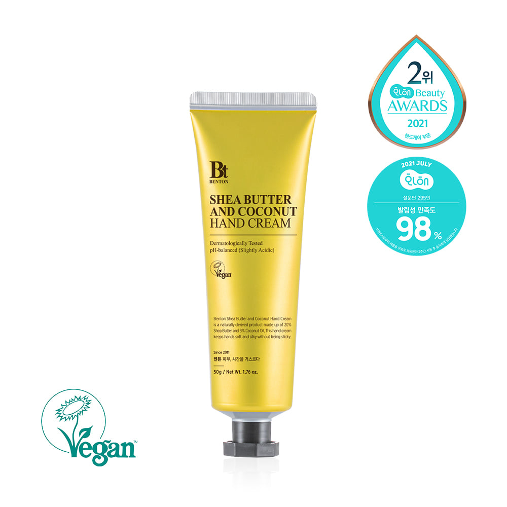 Benton SHEA BUTTER AND COCONUT HAND CREAM 50g official benton source image 1