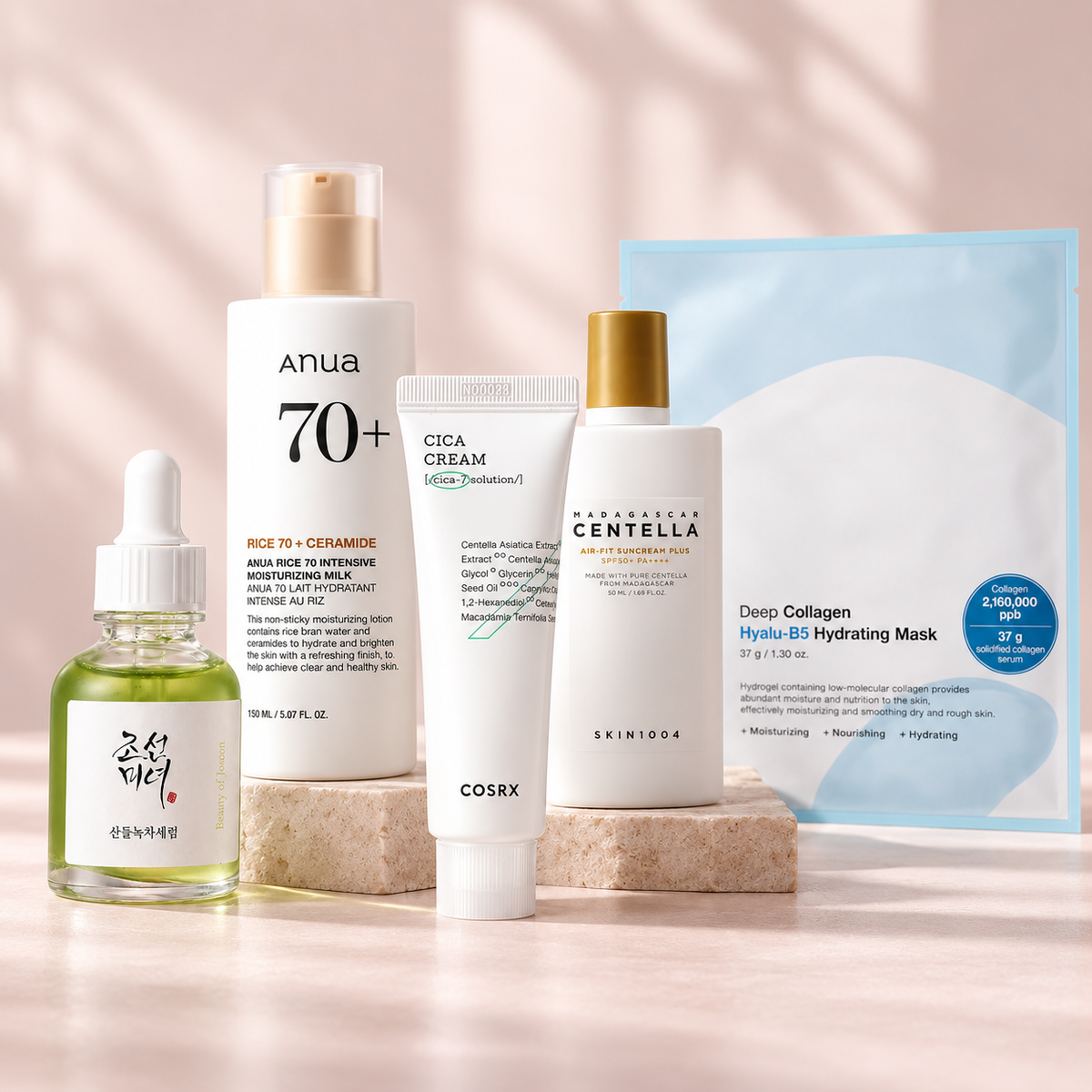 Hydration + SPF Set: Korean Skincare for Dry Skin product group