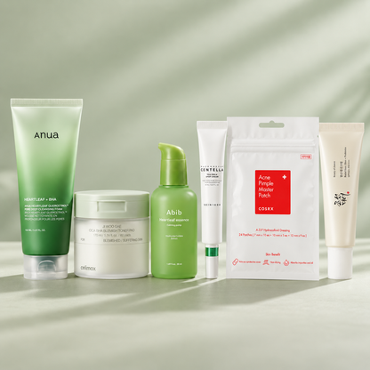Korean Skincare for Blemish-Prone Skin | Calm + SPF product group