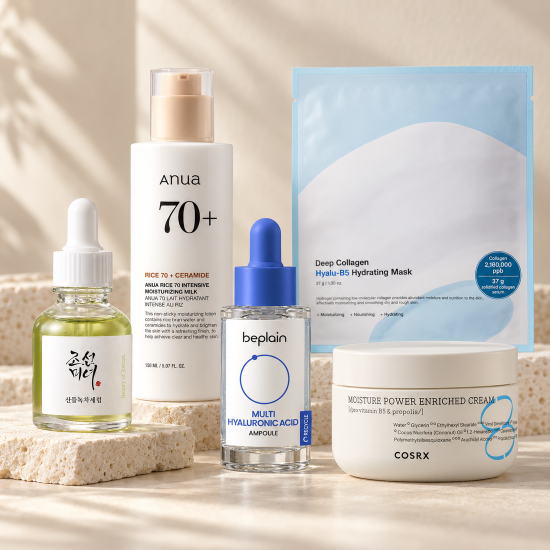 Korean Skincare for Dry Skin | Deep Hydration Set product group