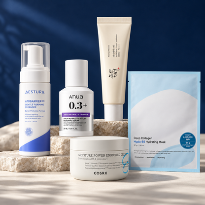 Korean Skincare Retinol Starter Set | Night Care + SPF product group