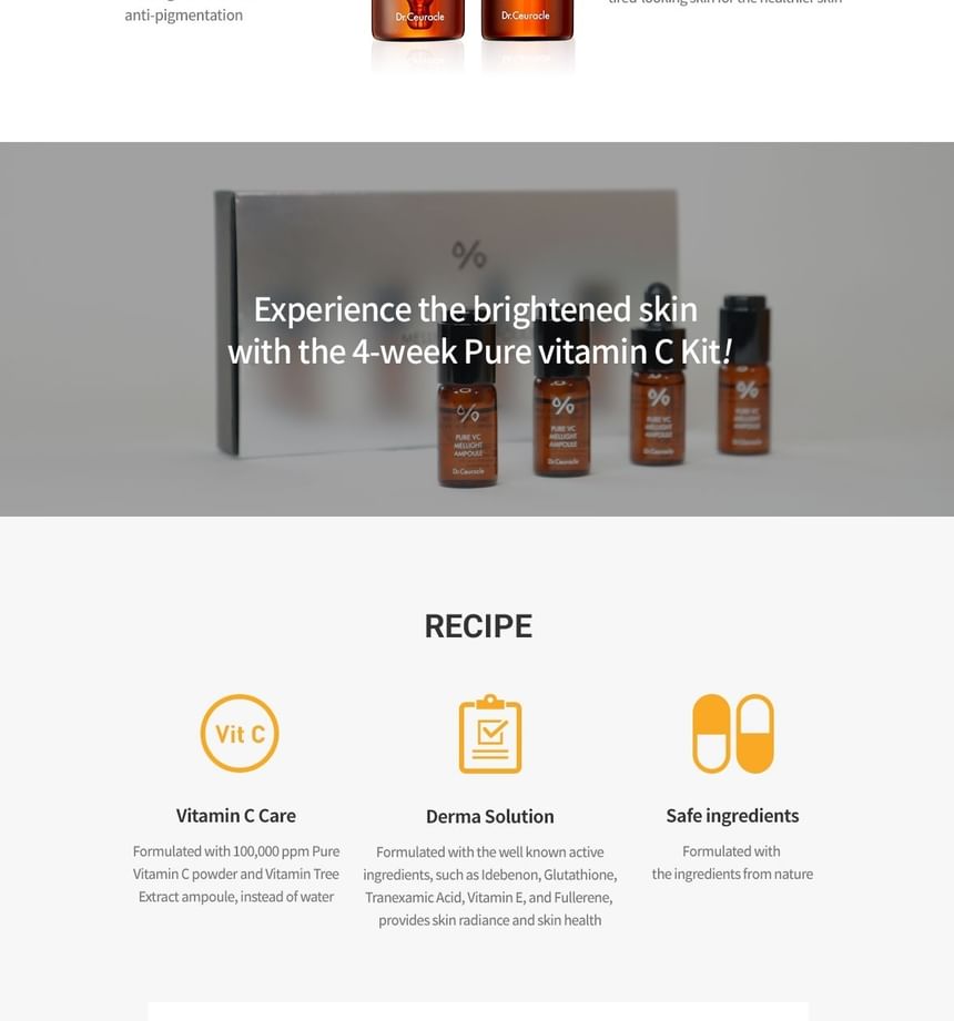 Dr.Ceuracle Pure VC Mellight Ampoule set (4pcs) — Dr.Ceuracle product image 6