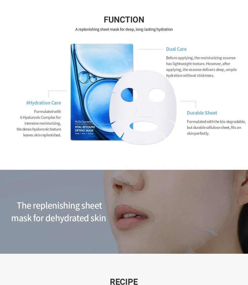 Dr.Ceuracle Hyal Reyouth Lifting Mask 10pcs — Dr.Ceuracle product image 4