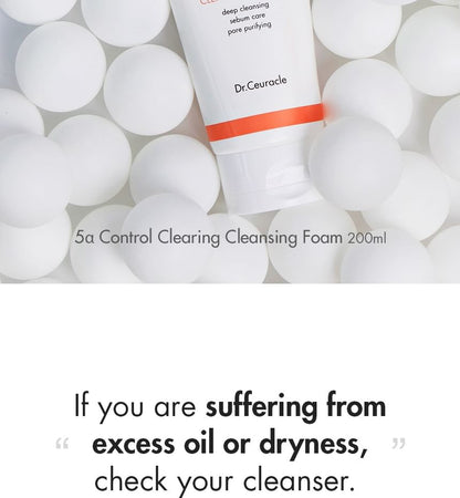 Dr.Ceuracle 5α Control Clearing Cleansing Foam 200ml — Dr.Ceuracle product image 4