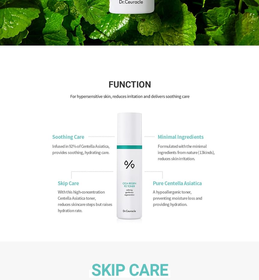 Dr.Ceuracle CICA REGEN 92 TONER 120ml — Dr.Ceuracle product image 4