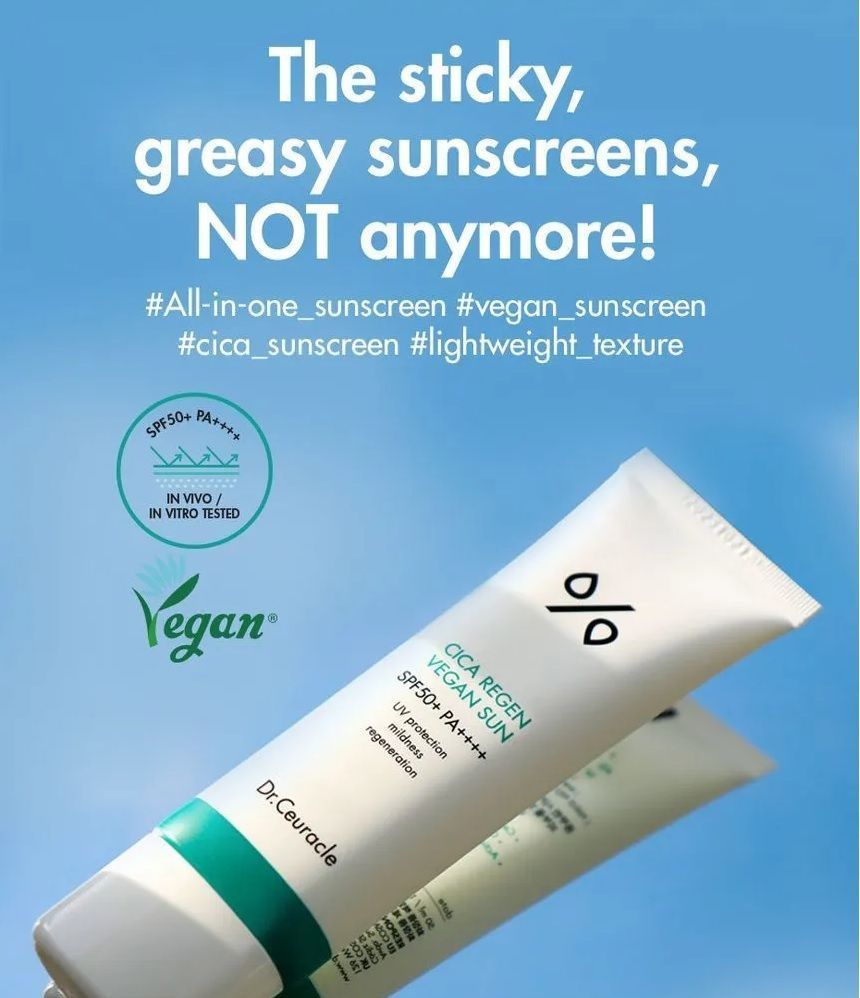 Dr.Ceuracle Cica Regen Vegan Sun SPF50+ PA++++ 50ml — Dr.Ceuracle product image 3