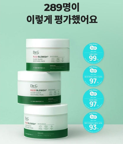 Dr.G Red Blemish Clear Quick Soothing Pads 70ea product image detail 7