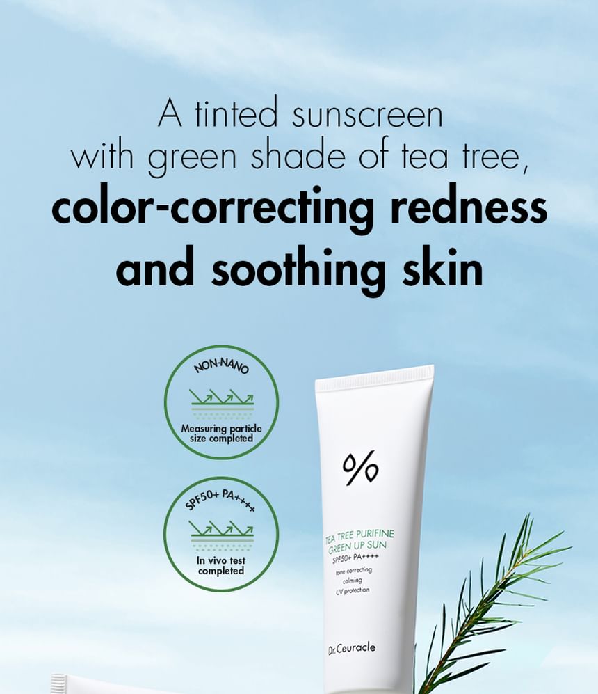 Dr.Ceuracle Tea Tree Purifine Green Up Sun SPF50 PA++++ 50ml — Dr.Ceuracle product image 3