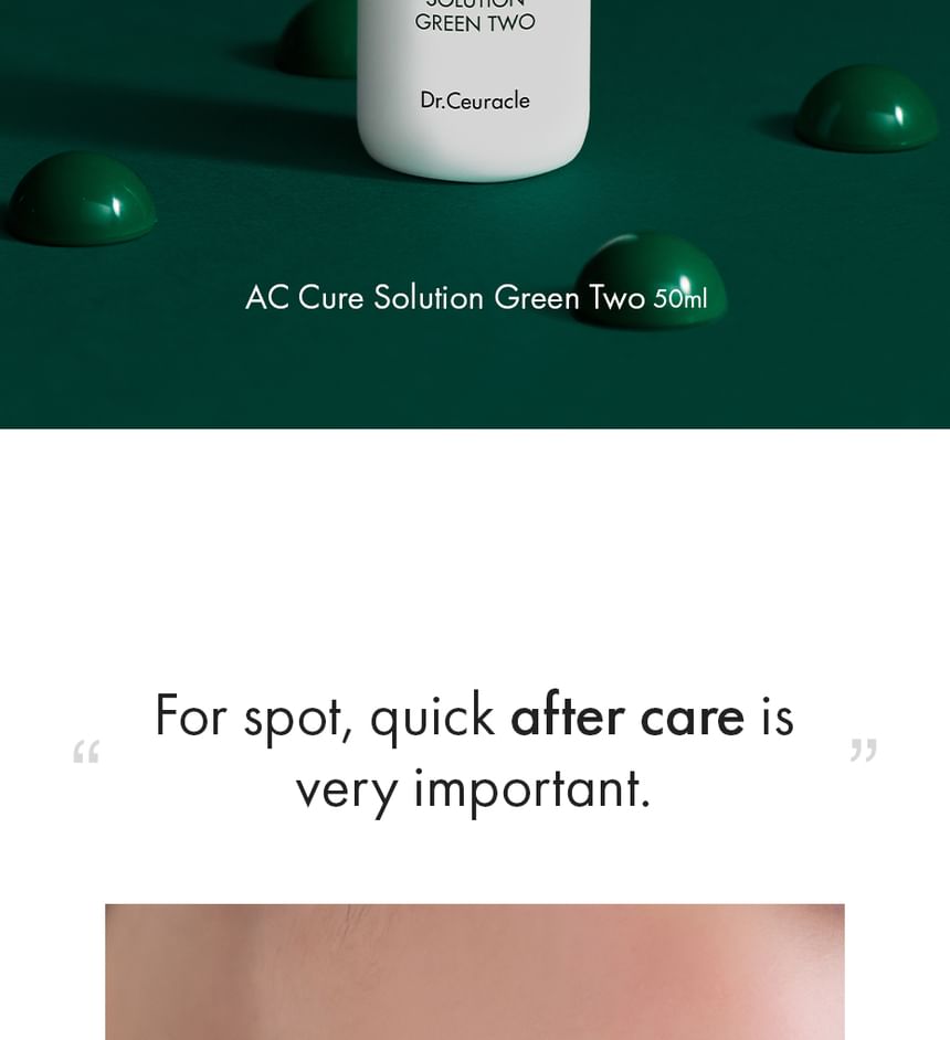 Dr.Ceuracle AC Cure Solution Green Two 50ml — Dr.Ceuracle product image 4