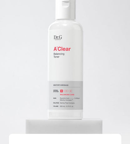 Dr.G A-CLEAR Balancing Toner 200ml product image detail 5