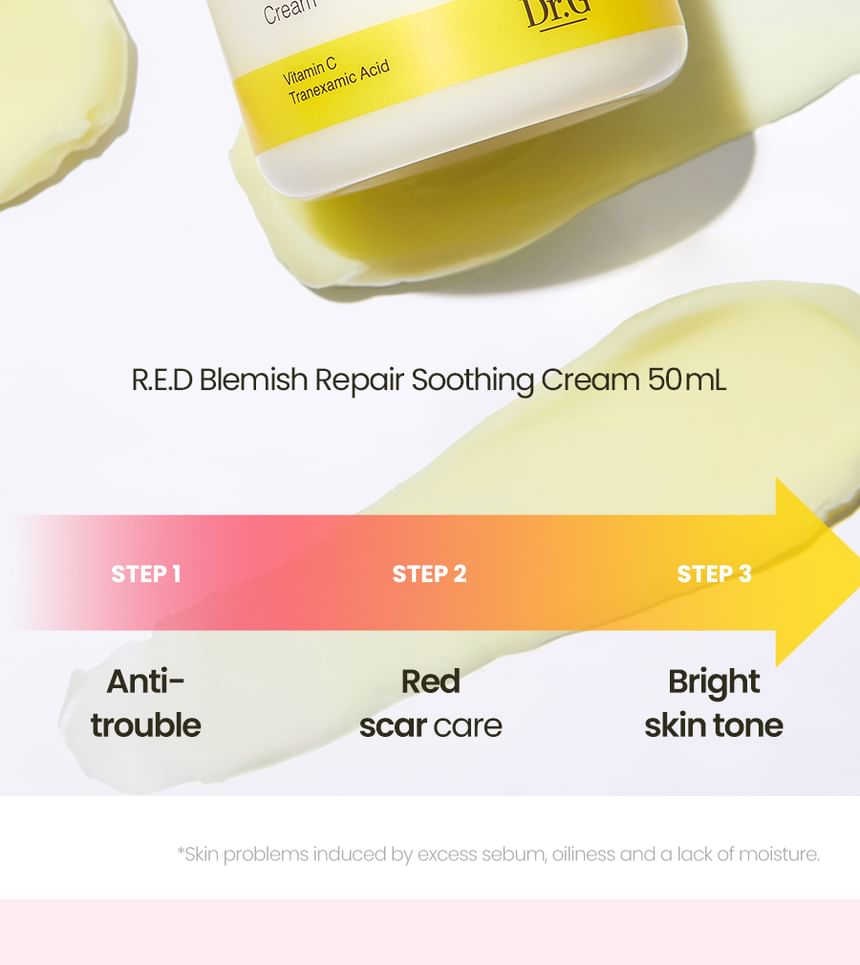 Dr.G Red Blemish Cica Soothing Cream 50ml product image detail 2