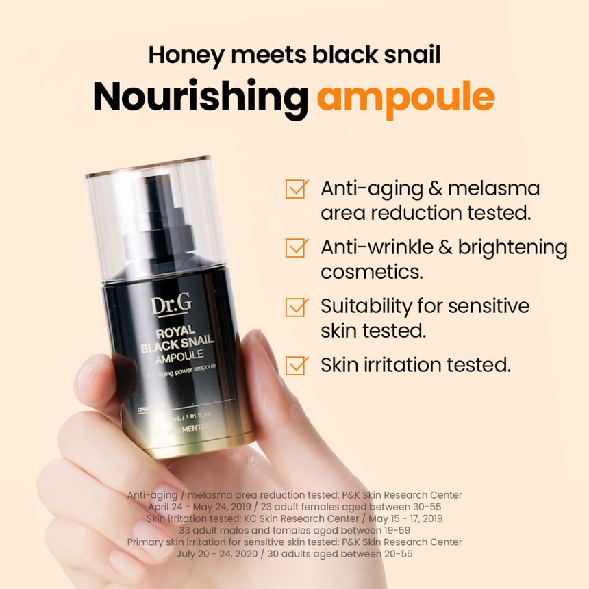 Dr.G Royal Black Snail Ampoule 30ml product image detail 7
