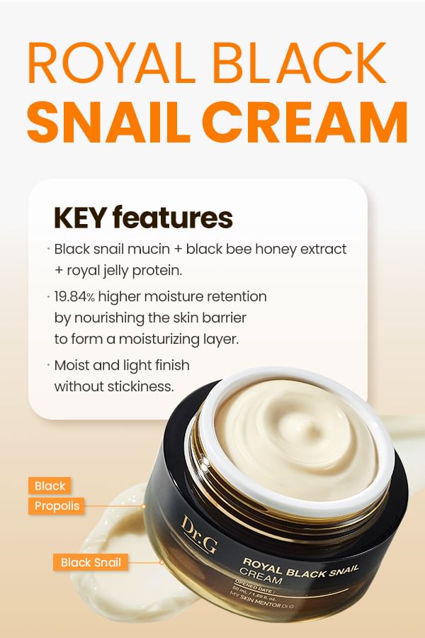 Dr.G Royal Black Snail Cream 50ml product image detail 2