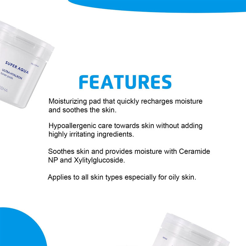 Missha Super Aqua Ultra Hyalron Toner Pads 180g/ 90pcs product image 4