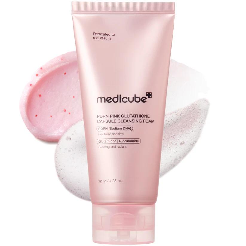 Medicube PDRN Pink Glutathione Capsule Cleansing Foam 120g product image 2