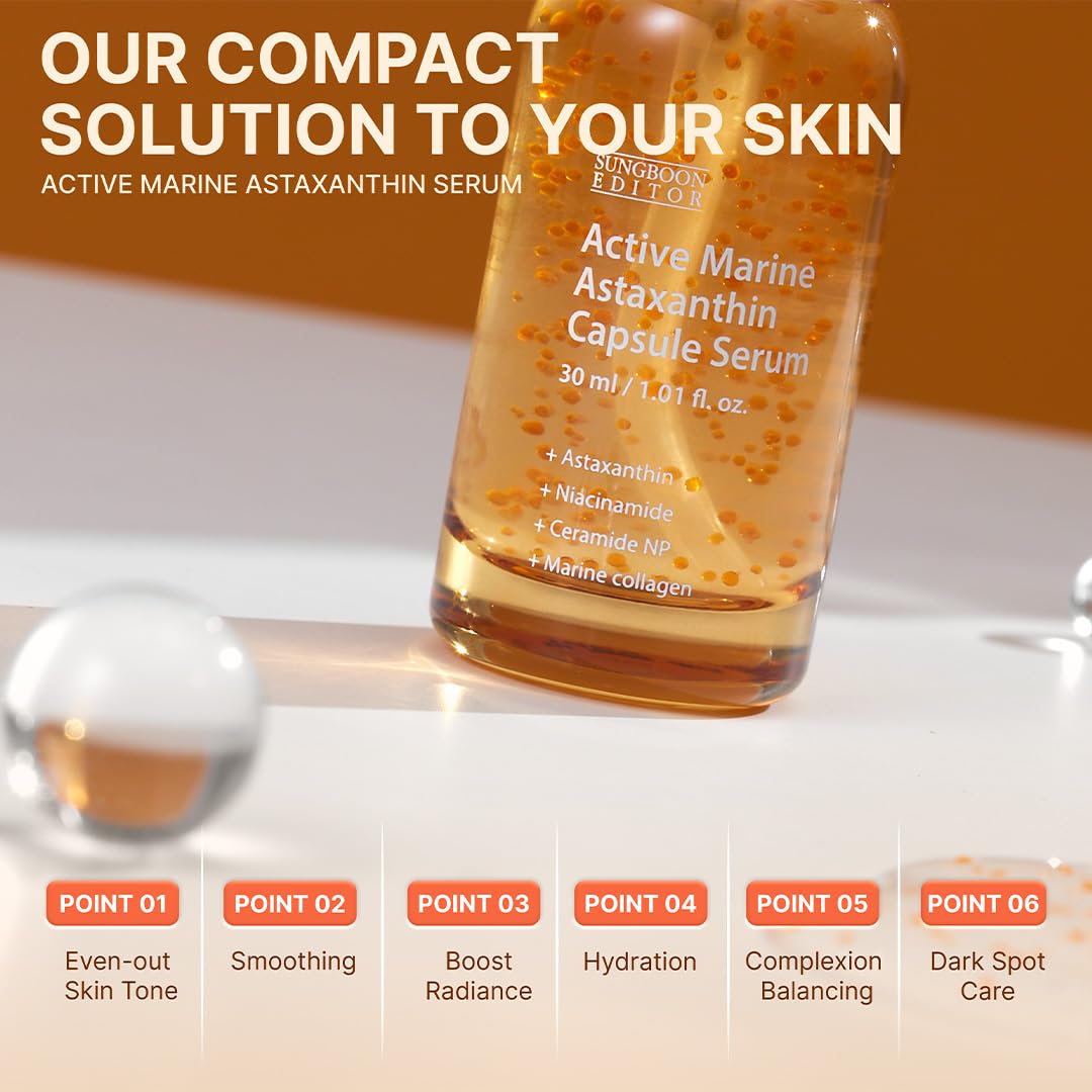 SUNGBOON EDITOR Active Marine Astaxanthin Capsule Serum 80ml — official product image 5