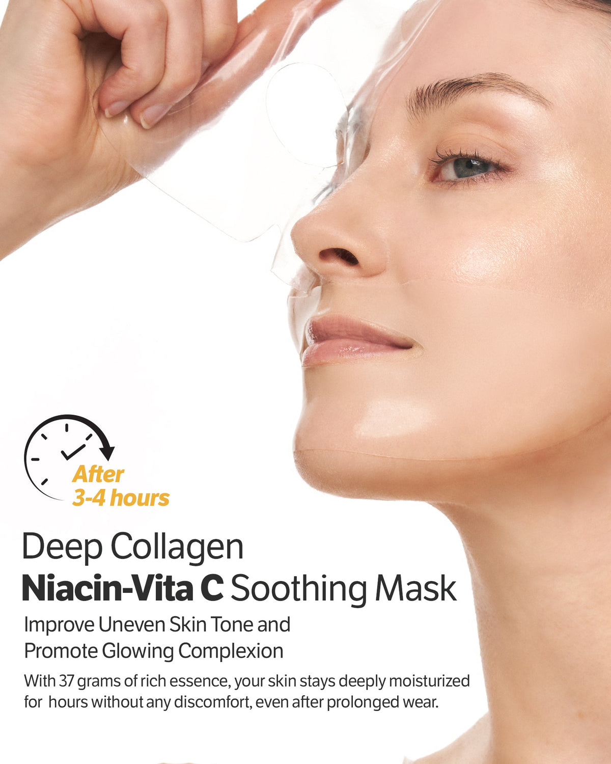 SUNGBOON EDITOR Deep Collagen Niacin Vita C Brightening Mask 37g*4ea — official product image 7