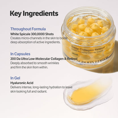 SUNGBOON EDITOR Deep Collagen Retinol Power Boosting Capsule Cream 50ml — official product image 5