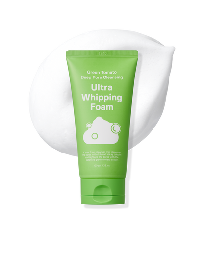 SUNGBOON EDITOR Green Tomato Deep Pore Cleansing Ultra Whipping Foam 120g — official product image 3