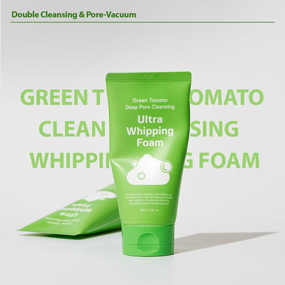 SUNGBOON EDITOR Green Tomato Deep Pore Cleansing Ultra Whipping Foam 120g — official product image 4
