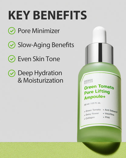 SUNGBOON EDITOR Green Tomato Pore Lifting Ampoule Mask 1ea 23g — official product image 7