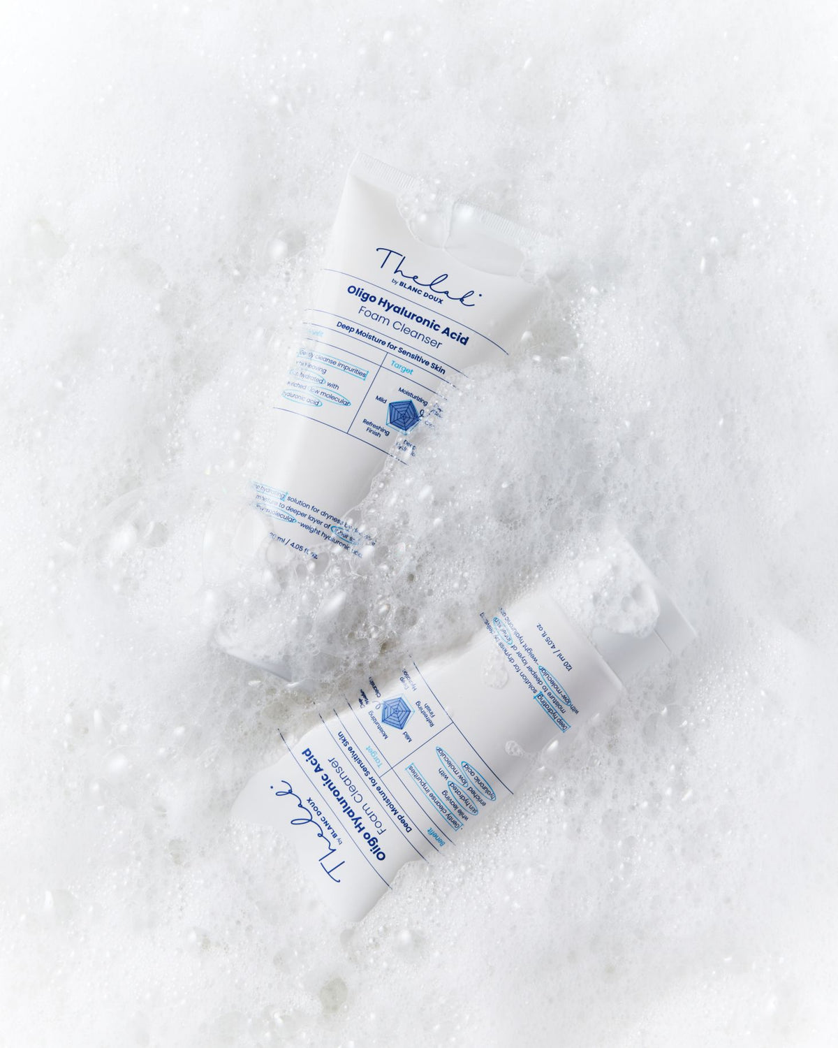 THE LAB by blanc doux Oligo Hyaluronic Acid Foam Cleanser 120ml — official product image 4