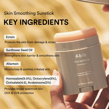 Abib Airy Sunstick Smoothing Bar SPF50+ PA++++ 23g - official Abib product image 3