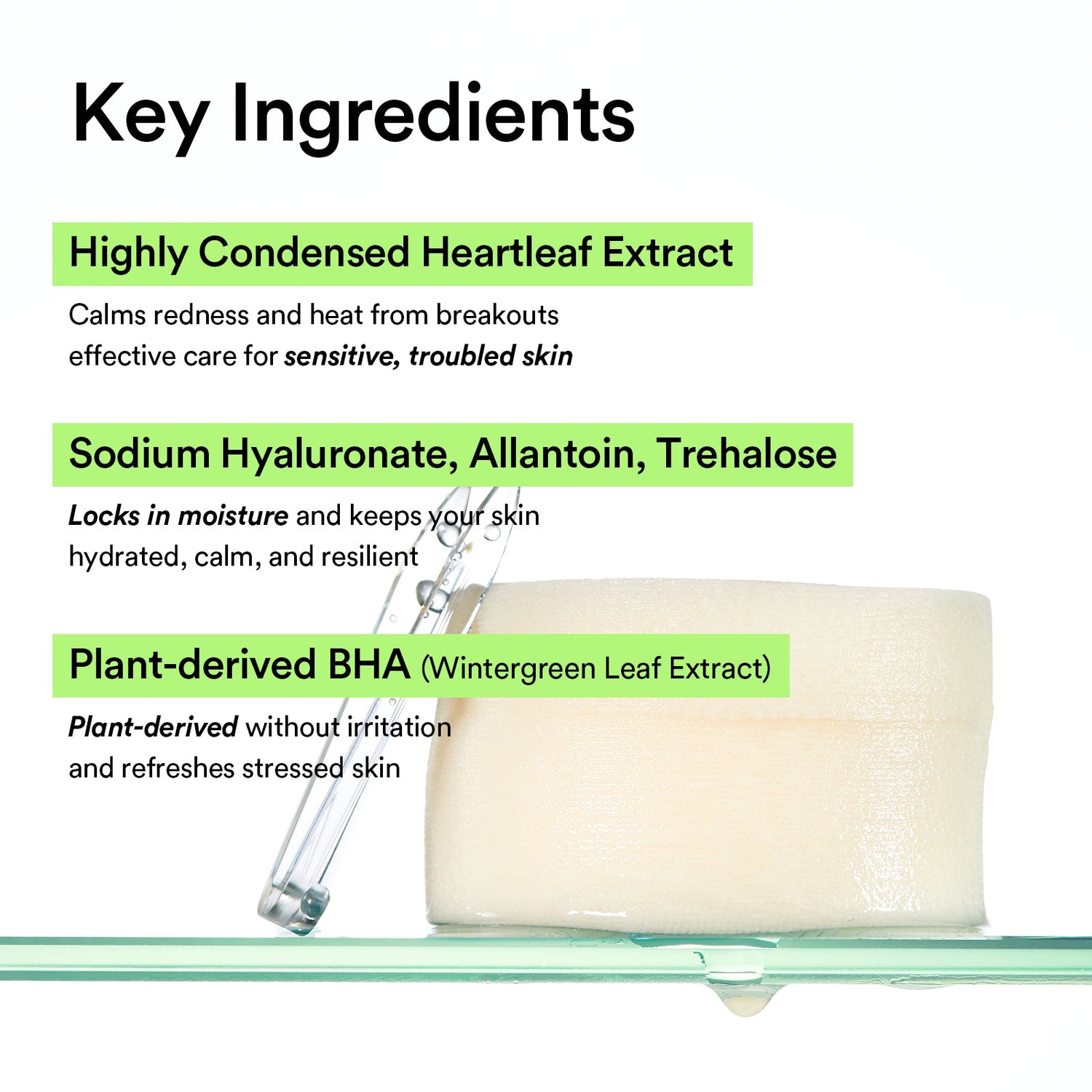 Abib Heartleaf spot pad Calming touch - 150ml. 80 pads - official Abib product image 4