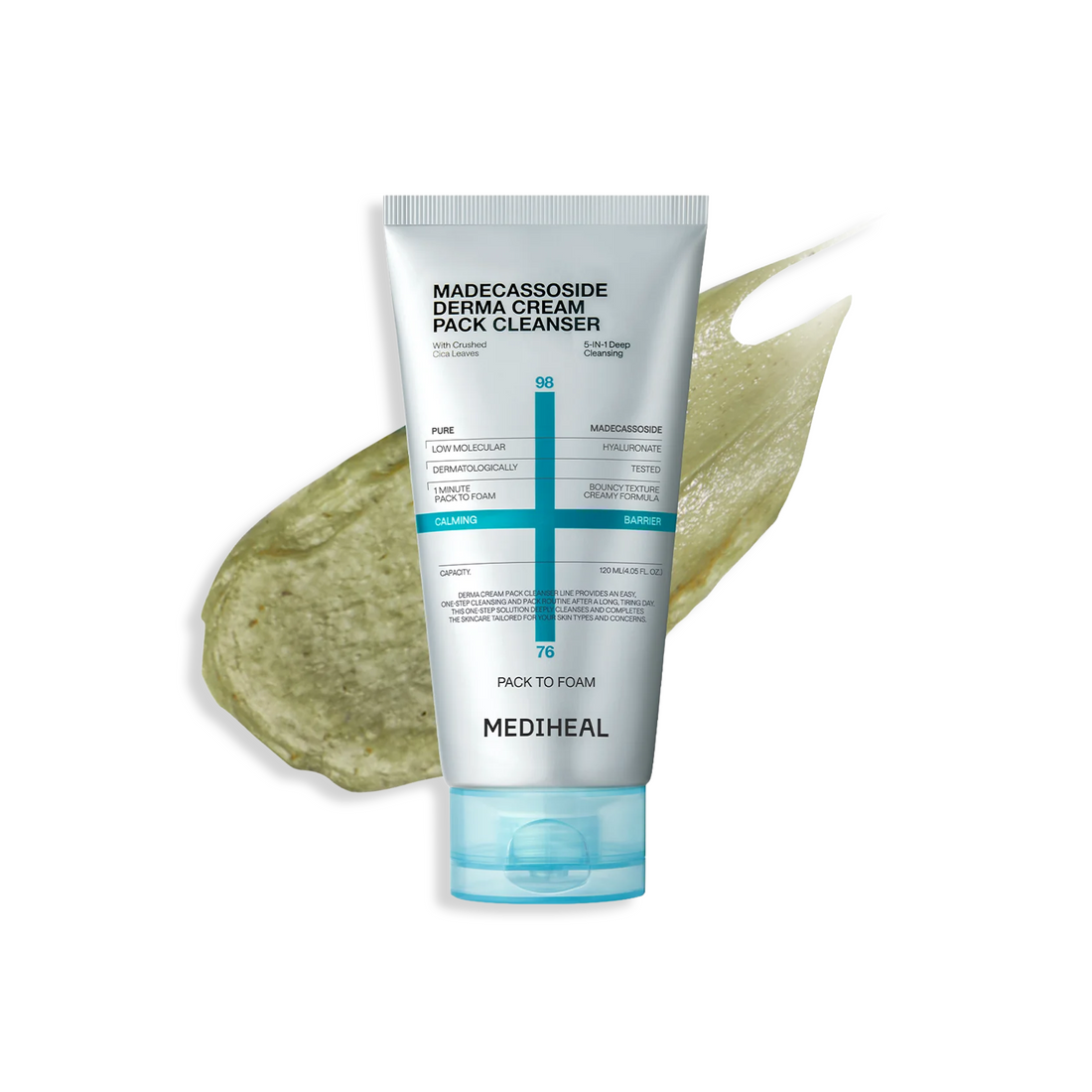 Mediheal Derma Cream Pack Cleanser Madecassoside 120ml product image 2