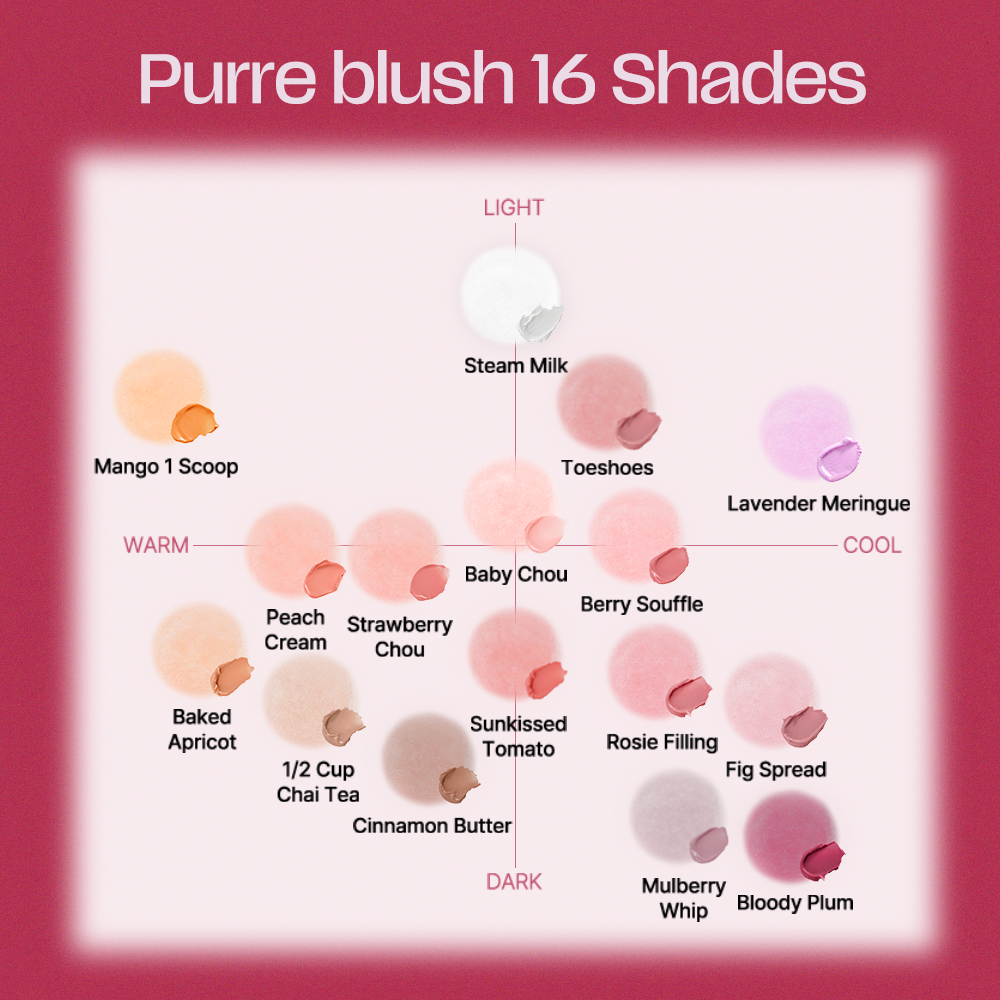 TIPTOE Blurry Puree Blush Z02 Rosie Filling 5g — official product image 4