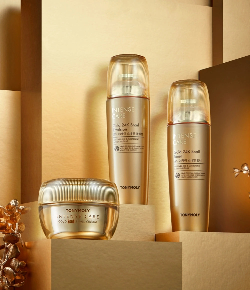 TONYMOLY Intense Care Gold 24K Snail Skincare Set of 3 - official product image 3
