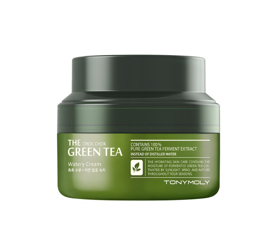 TONYMOLY The Chok Chok Green Tea Watery Moisture Cream 100ml - official product image 2