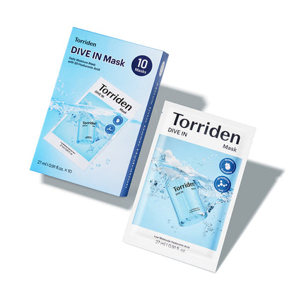 Torriden DIVE IN Low Molecular Hyaluronic Acid Mask Sheet 10ea - official product image 2