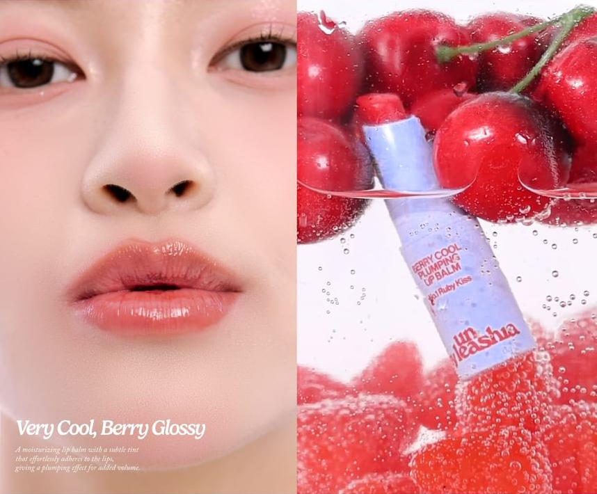 UNLEASHIA A by Unleashia Berry Cool Plumping Lip Balm No.1 Ruby Kiss 1.2g - official product image 6