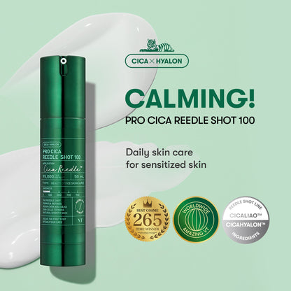 VT Cosmetics 100 PRO CICA Reedle Shot 10ea - official product image 3