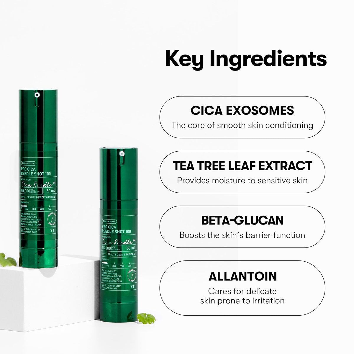 VT Cosmetics 100 PRO CICA Reedle Shot 10ea - official product image 5