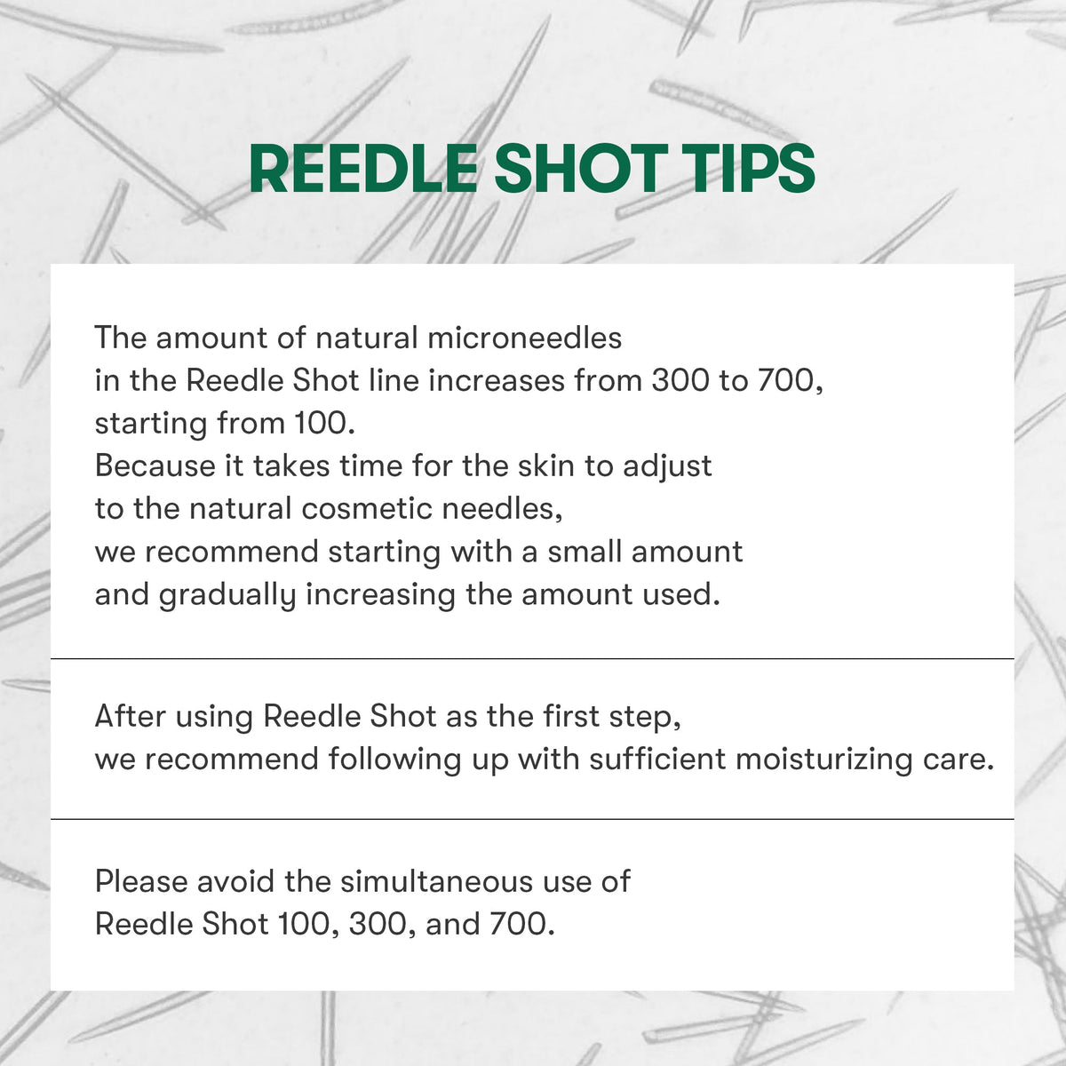 VT Cosmetics 100 PRO CICA Reedle Shot 10ea - official product image 7