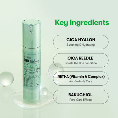 VT Cosmetics 100 RETI-A Reedle Shot 10ea - official product image 5