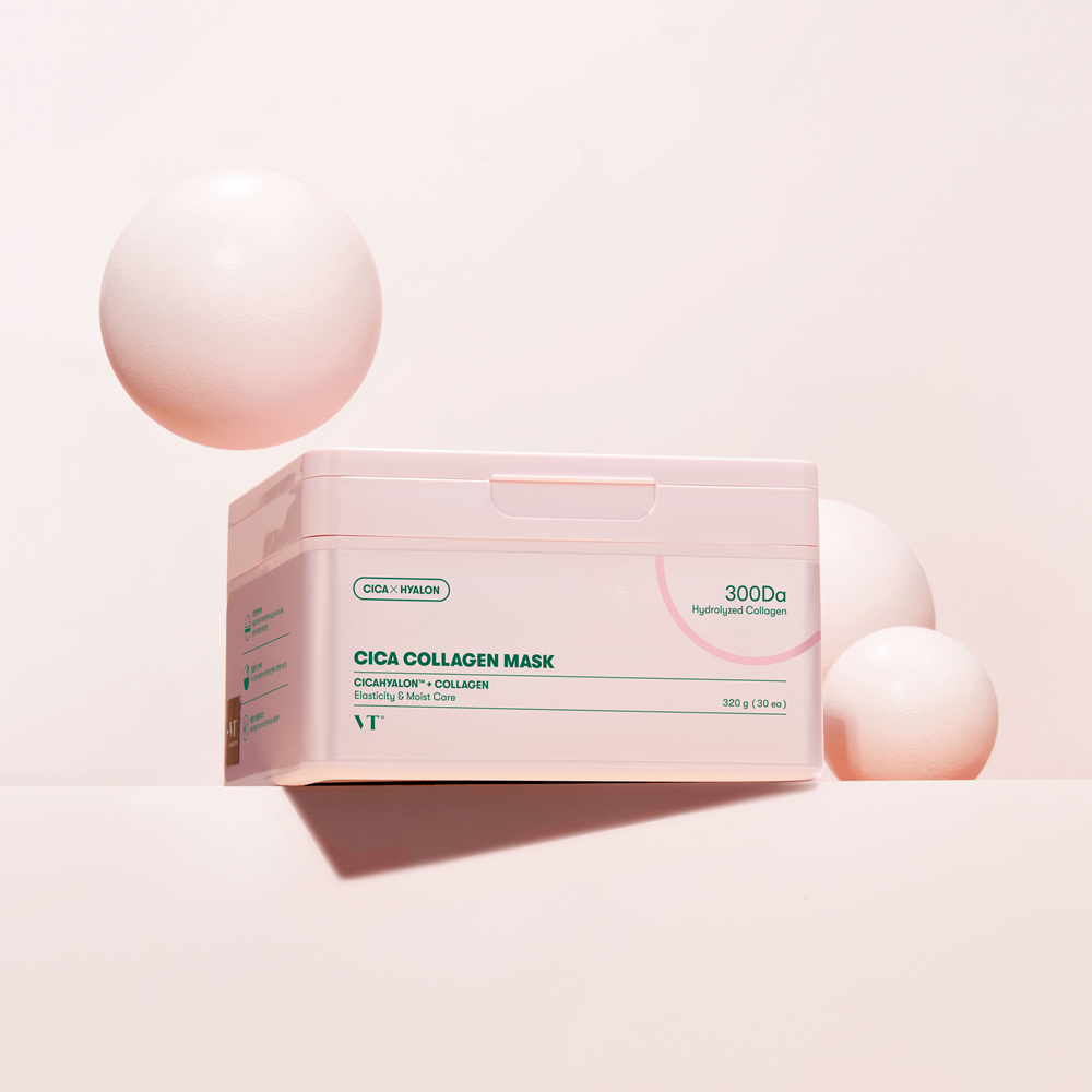 VT Cosmetics CICA Collagen Mask 30ea - official product image 3