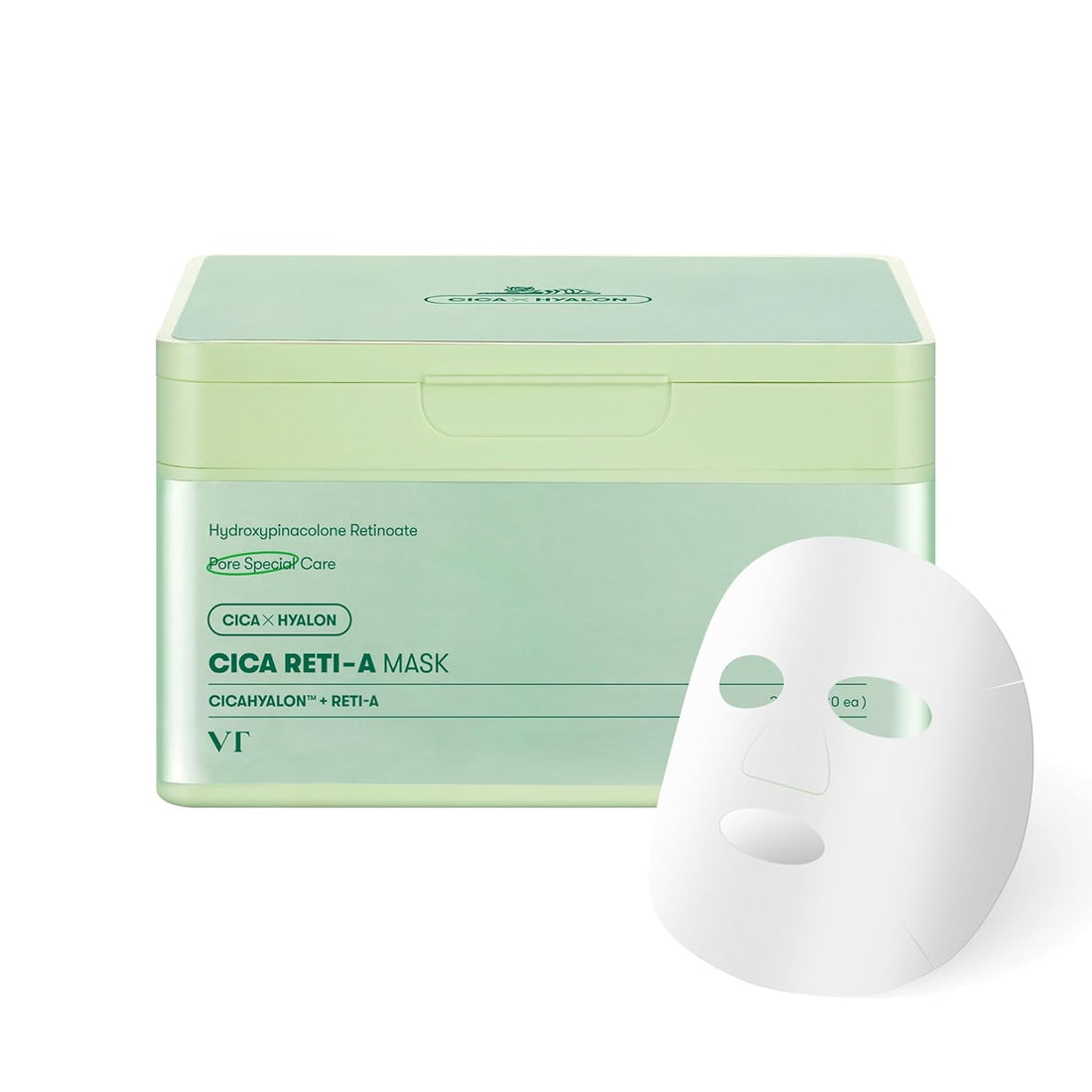 VT Cosmetics CICA RETI-A Mask 30ea - official product image 2