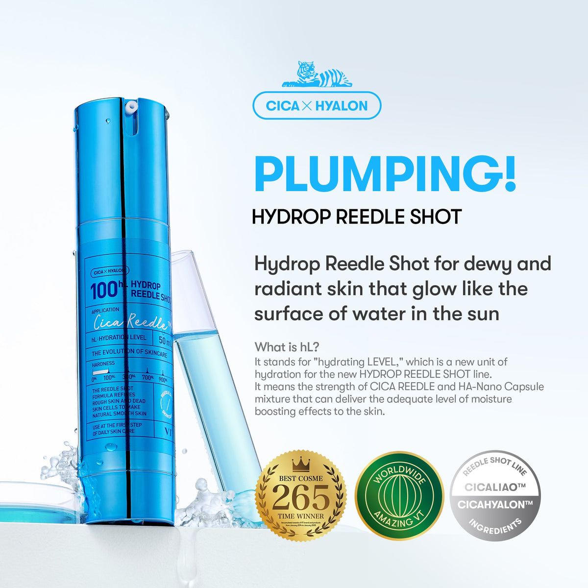 VT Cosmetics Hydrop Reedle Shot 100hl - official product image 4